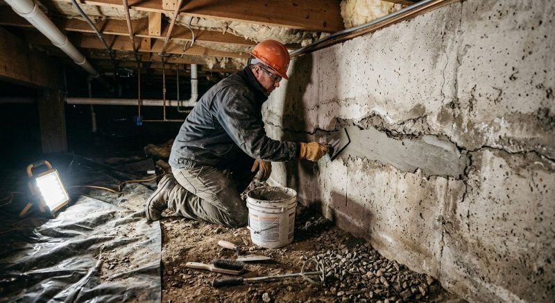 Basement Foundation Repair in Granby, CT
