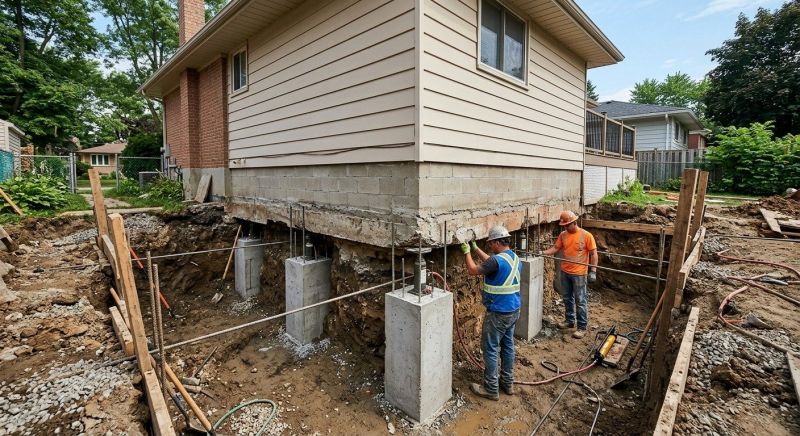 Basement Underpinning in Tolland, CT