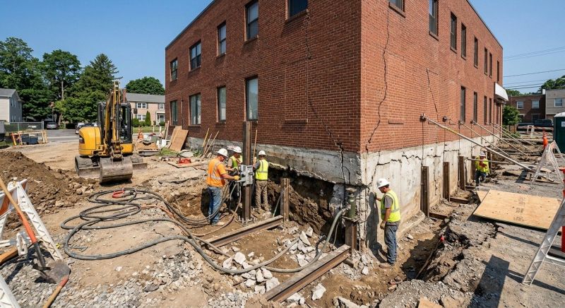 Building Foundation Repair in Wethersfield, CT