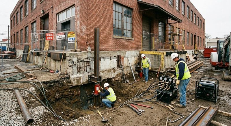 Building Foundation Repair in Windsor Locks, CT