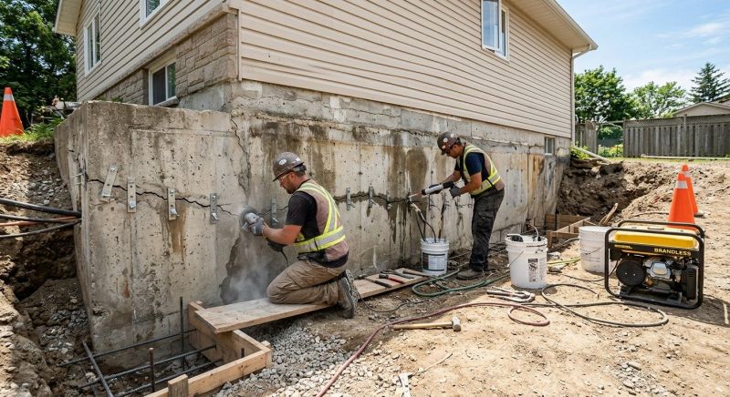 Concrete Foundation Repair in Brooklyn, CT