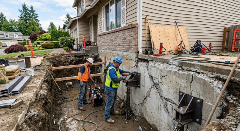 Concrete Foundation Repair in Suffield, CT