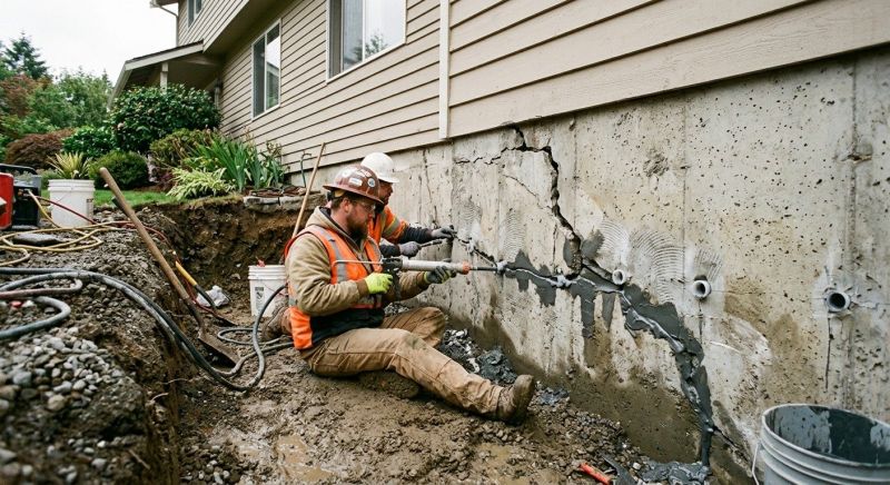 Cracked Foundation Repair in Willimantic, CT