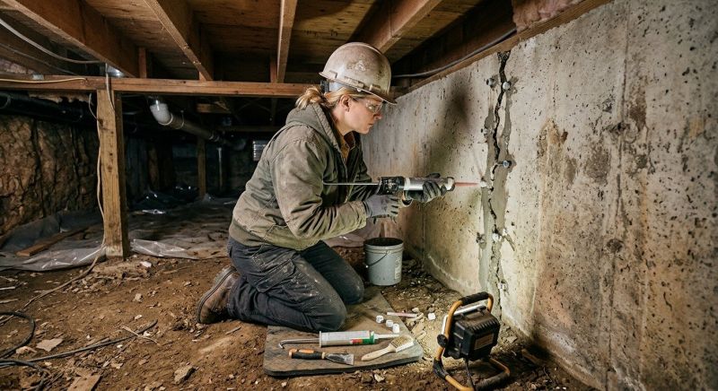 Crawlspace Foundation Repair in Windsor Locks, CT