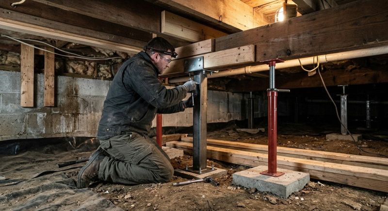 Crawlspace Structural Repair in Tolland, CT