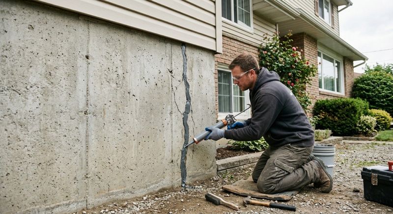 Foundation Crack Sealing in Tolland, CT