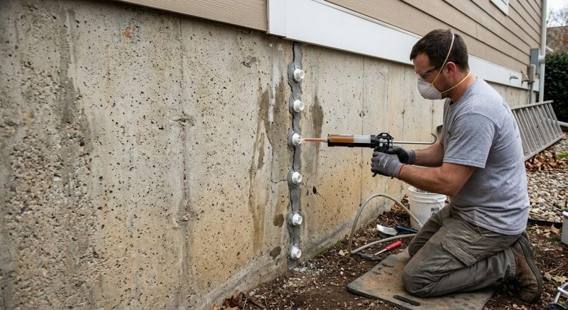 Foundation Crack Sealing in Tolland, CT