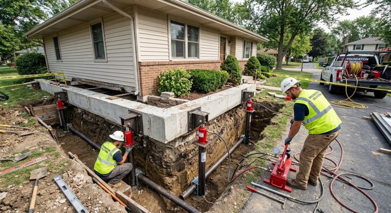 Foundation Jacking in Chicopee, MA