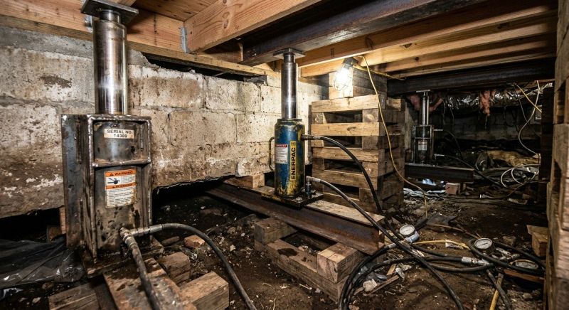 Foundation Jacking in Enfield, CT
