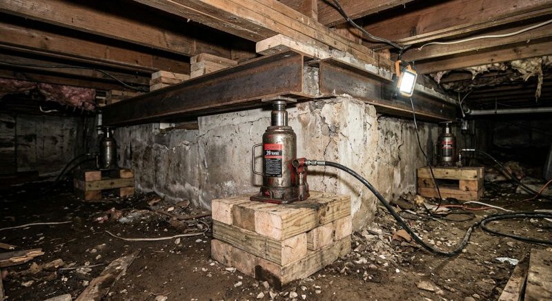 Foundation Jacking in Granby, CT