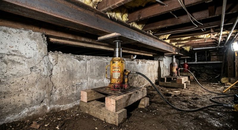 Foundation Jacking in West Suffield, CT