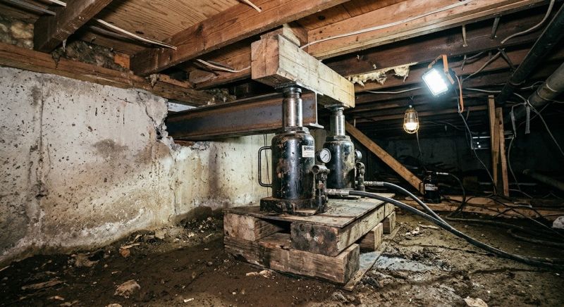 Foundation Jacking in Wilbraham, MA