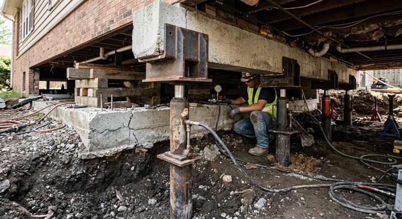 Foundation Lifting in Colchester, CT