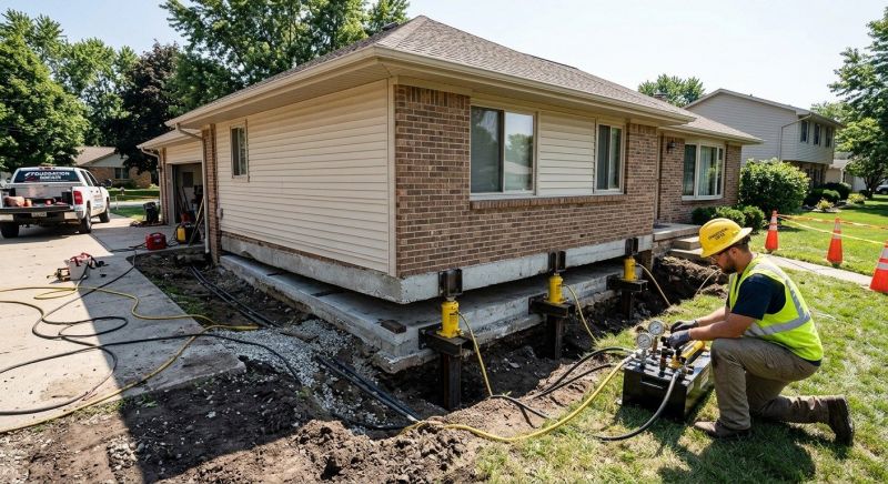Foundation Lifting in Manchester, CT