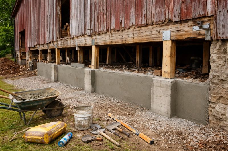 Foundation Renovation in Tolland, CT