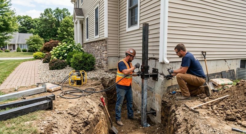 Foundation Stabilizing in Brooklyn, CT