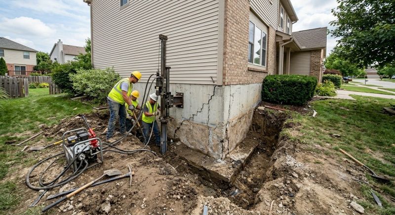 Foundation Stabilizing in Ellington, CT