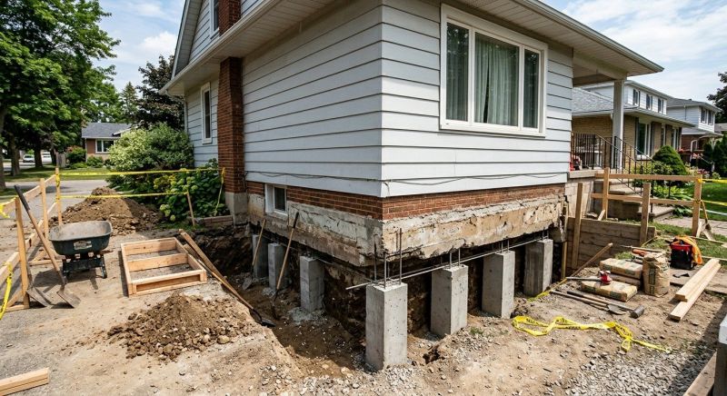 Foundation Underpinning in Tolland, CT