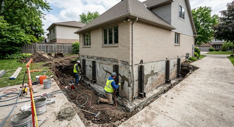 House Foundation Repair in Brimfield, MA