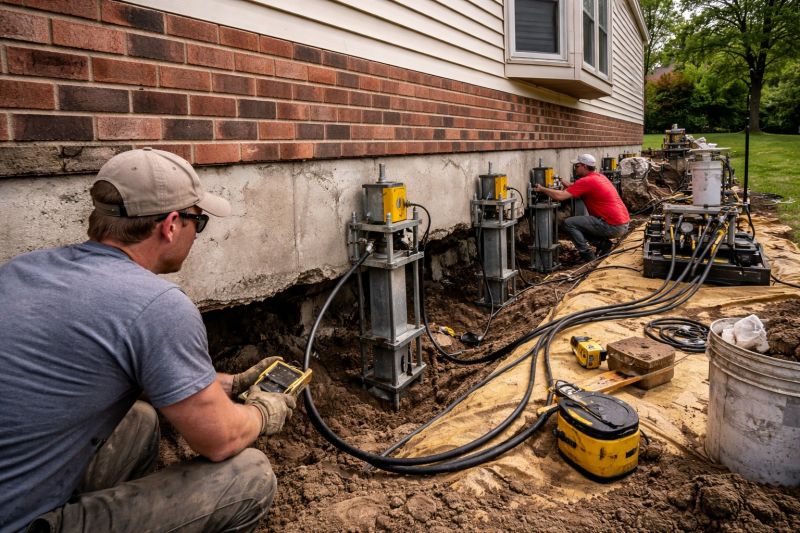 Settling Foundation Service in Willimantic, CT