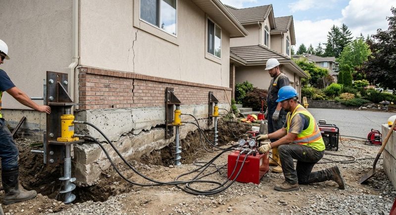 Sinking Foundation Lifting in Tolland, CT