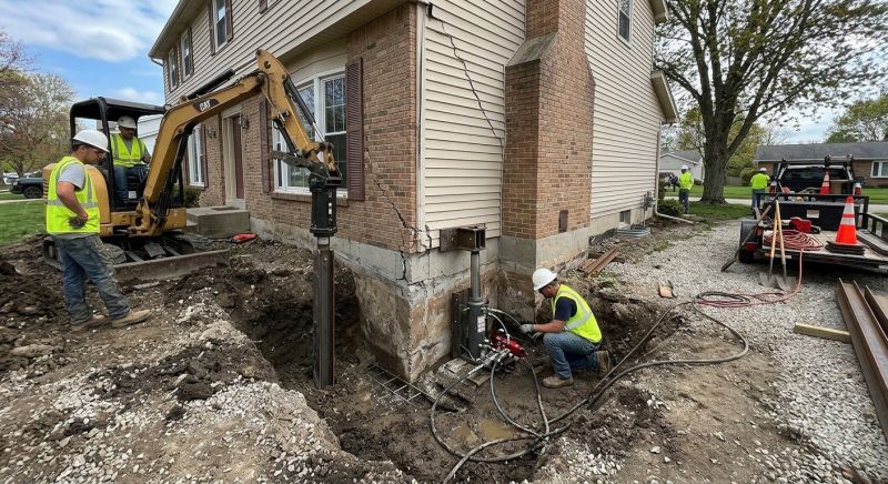 Sinking Foundation Repair in Bloomfield, CT