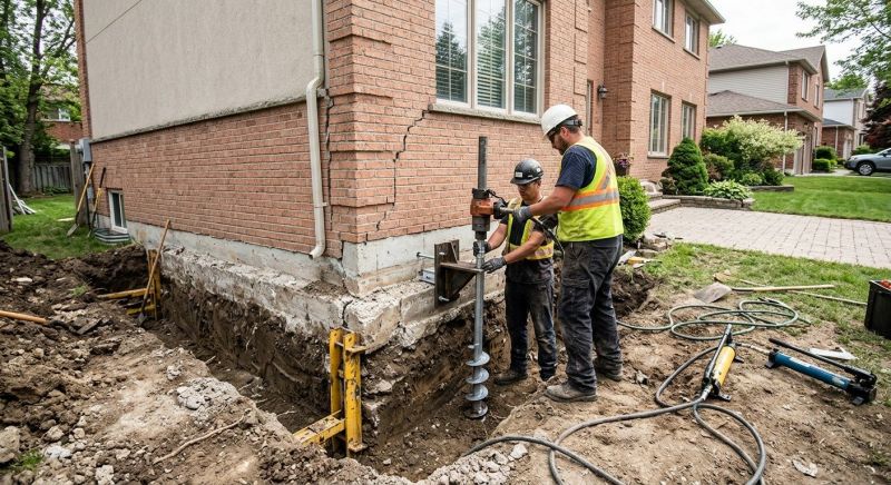 Sinking Foundation Repair in Coventry, CT