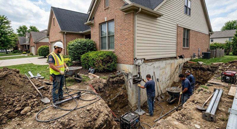 Sinking Foundation Repair in Willimantic, CT
