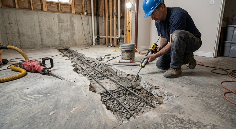 Slab Foundation Repair in Tolland, CT