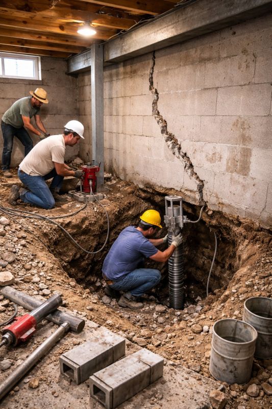 Structural Underpinning in Tolland, CT